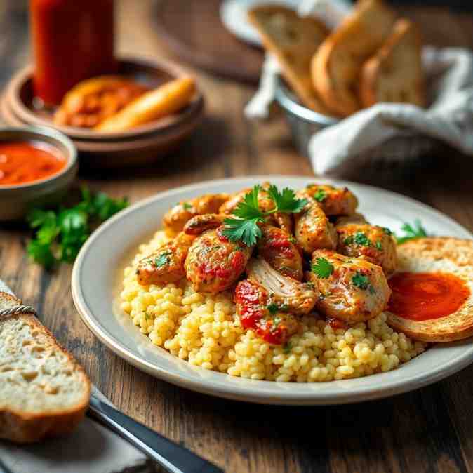 Algerian Chicken Rfissa Meal